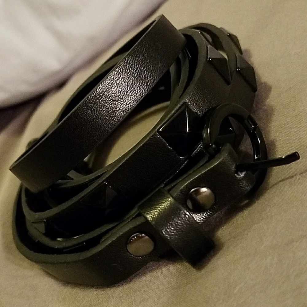 Black double  belt